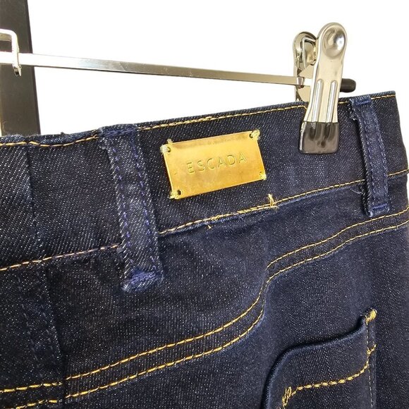 Escada Womens Dark Wash Straight Leg Jeans Size 38 US Medium - Picture 3 of 10